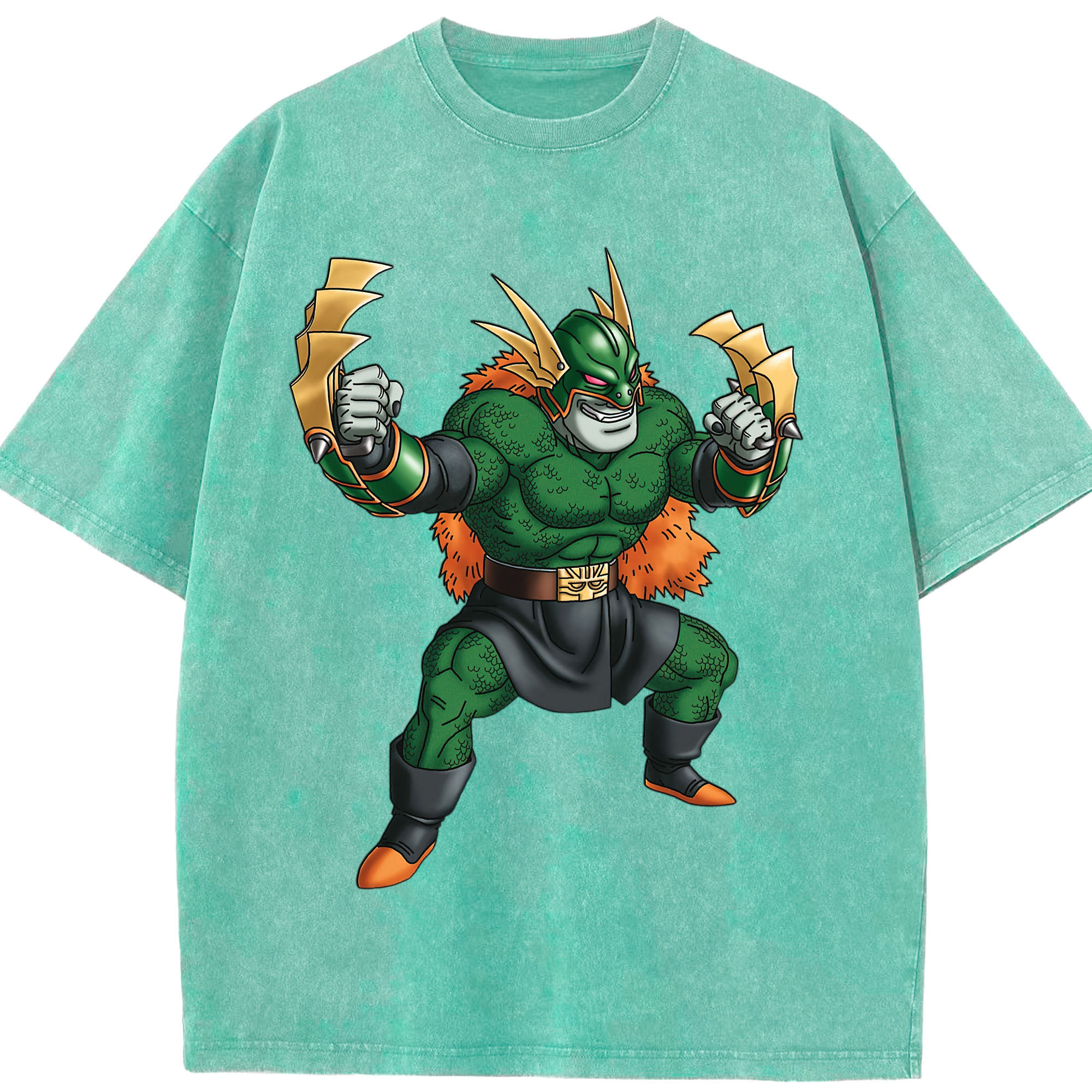 （画像用） ドラゴンクエスト Doragon Kuesuto Dragon Quest 綿100% ヴィンテージ風 半袖Tシャツ（フロントプリント）